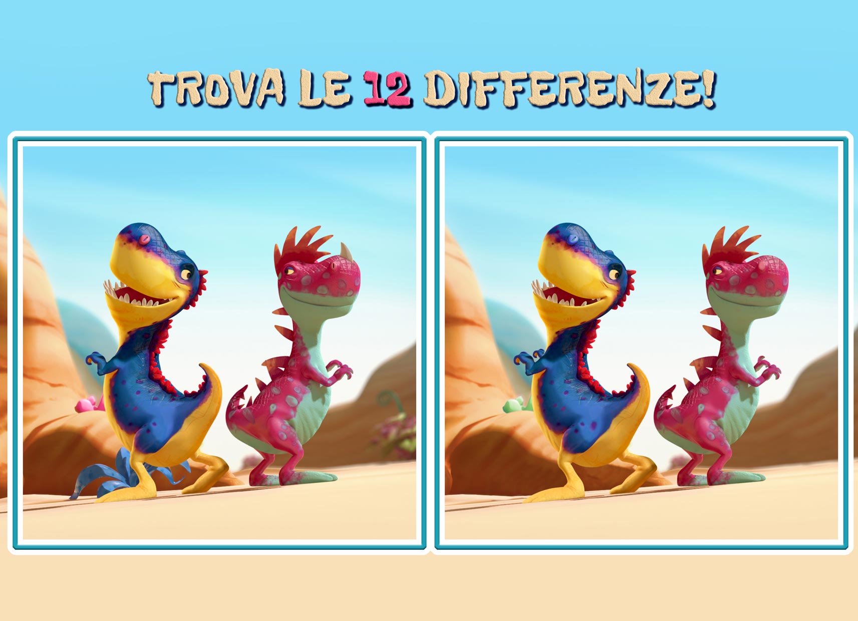 Dummysaurs gioca differenze disegno