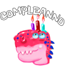 Dummysaurs compleanno pulsante